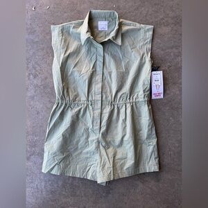 Celebrity Pink Light Green Romper
